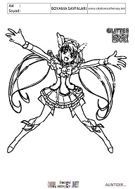 Gliter-force boyama sayfaları